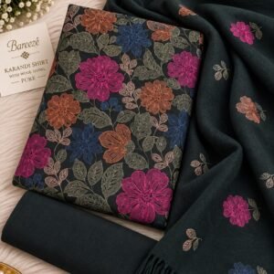 Bareeze Winter Karandi With Pure Pashmina Shawl  Mk - 5