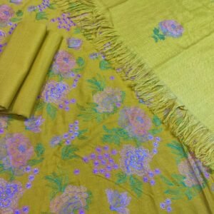 Bareeze Winter Karandi With Pure Pashmina Shawl  Mk - 7