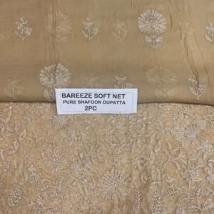Bareeze Net Collection With Handwork Nag With Pure Pakistani  Chiffon Duppata 2026 - 40
