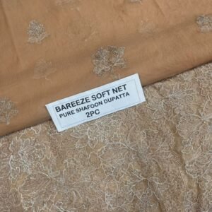 Bareeze Net Collection With Handwork Nag With Pure Pakistani  Chiffon Duppata 2026 - 43