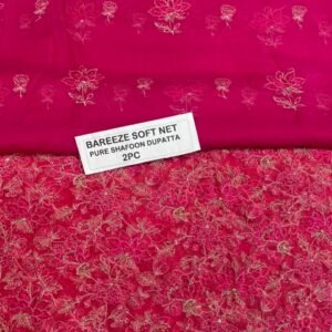Bareeze Net Collection With Handwork Nag With Pure Pakistani  Chiffon Duppata 2026 - 44