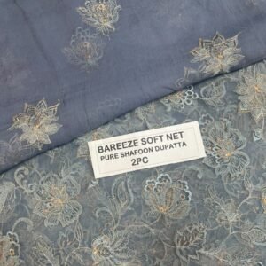 Bareeze Net Collection With Handwork Nag With Pure Pakistani  Chiffon Duppata 2026 - 46