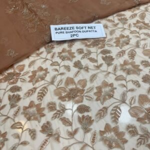 Bareeze Net Collection With Handwork Nag With Pure Pakistani  Chiffon Duppata 2026 - 49