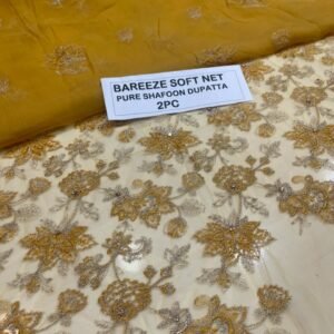 Bareeze Net Collection With Handwork Nag With Pure Pakistani  Chiffon Duppata 2026 - 52