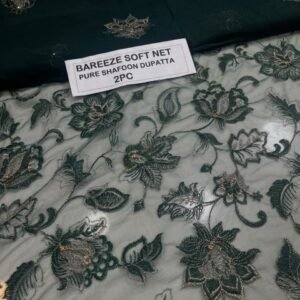 Bareeze Net Collection With Handwork Nag With Pure Pakistani  Chiffon Duppata 2026 - 55