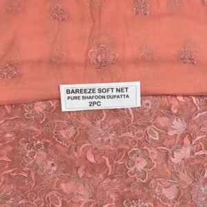 Bareeze Net Collection With Handwork Nag With Pure Pakistani  Chiffon Duppata 2026 - 56