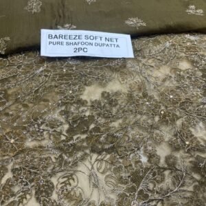 Bareeze Net Collection With Handwork Nag With Pure Pakistani  Chiffon Duppata 2026 - 58