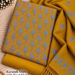 Bareeze Winter Karandi With Pure Pashmina Shawl  Mk - 35