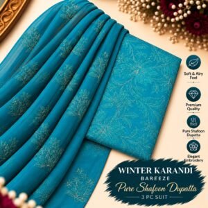 Bareeze Winter Karandi 3pc Collection 2026 Mk – 118