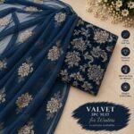 Bareeze 3Pc Velvet Micro 9000 Phonex With Handwork Mk - 2