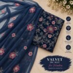 Bareeze 3Pc Velvet Micro 9000 Phonex With Handwork Mk - 5