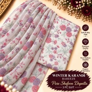 Bareeze Winter Karandi 3pc Collection 2026 Mk – 131