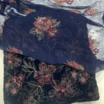 Bareeze 3Pc Velvet Micro 9000 Phonex With Handwork Mk - 23