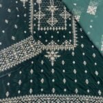 Bareeze 3Pc Velvet Micro 9000 Phonex With Handwork Mk - 25
