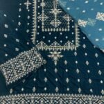 Bareeze 3Pc Velvet Micro 9000 Phonex With Handwork Mk - 27