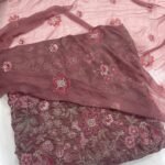 Bareeze 3Pc Velvet Micro 9000 Phonex With Handwork Mk - 28